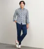 Modern Fit Long Sleeve Floral Pattern 360 Stretch Casual Shirt sold by Tip Top
