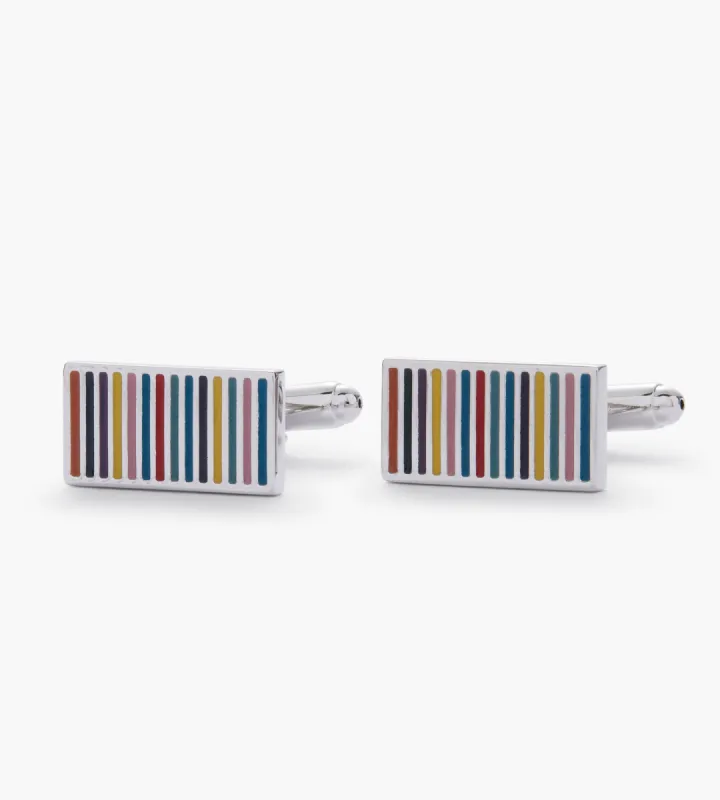 Multi Stripe Cufflink sold by Tip Top
