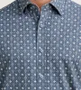 Modern Fit Long Sleeve Floral Pattern 360 Stretch Casual Shirt sold by Tip Top