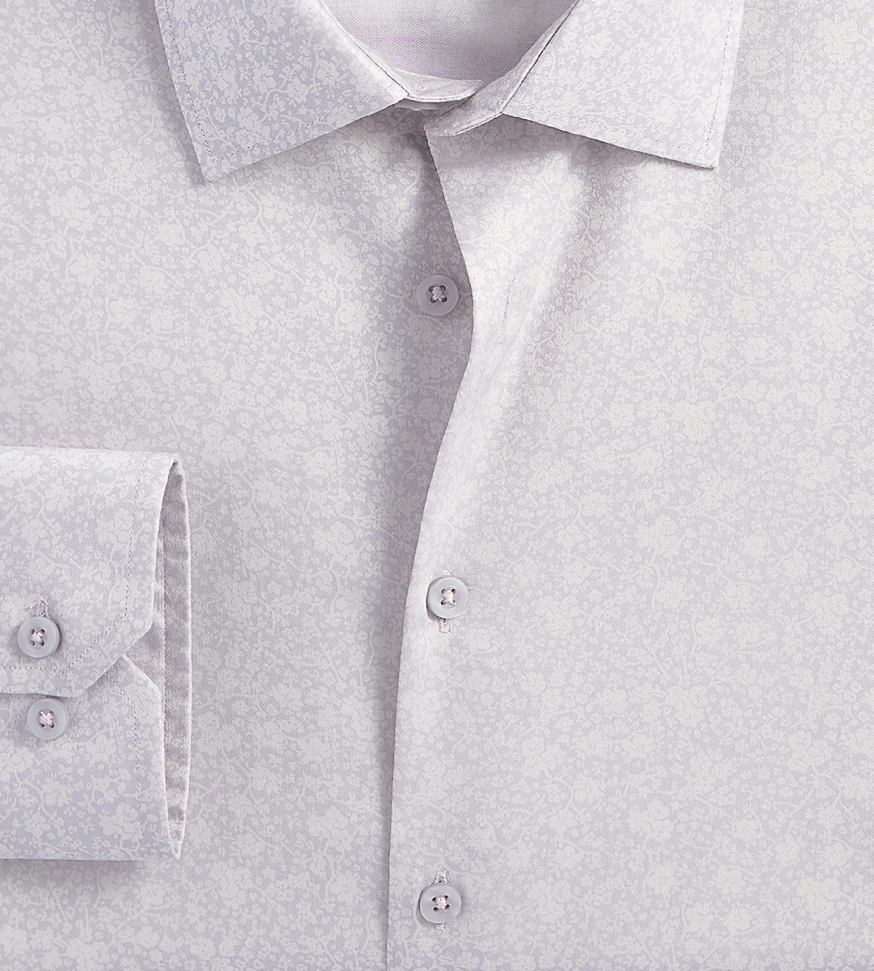 Slim Fit Non-Iron Printed Sateen Dress Shirt sold by Tip Top product image thumbnail 2