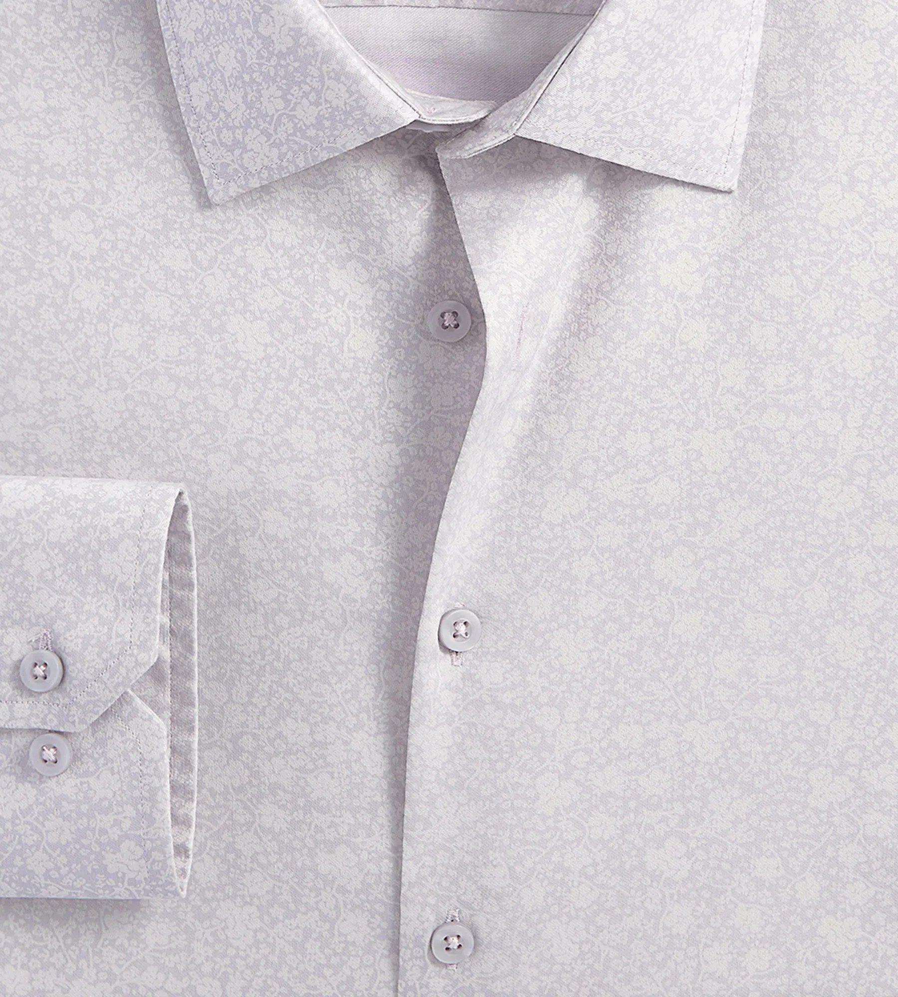 Modern Fit Non-Iron Printed Sateen Dress Shirt sold by Tip Top product image thumbnail 2