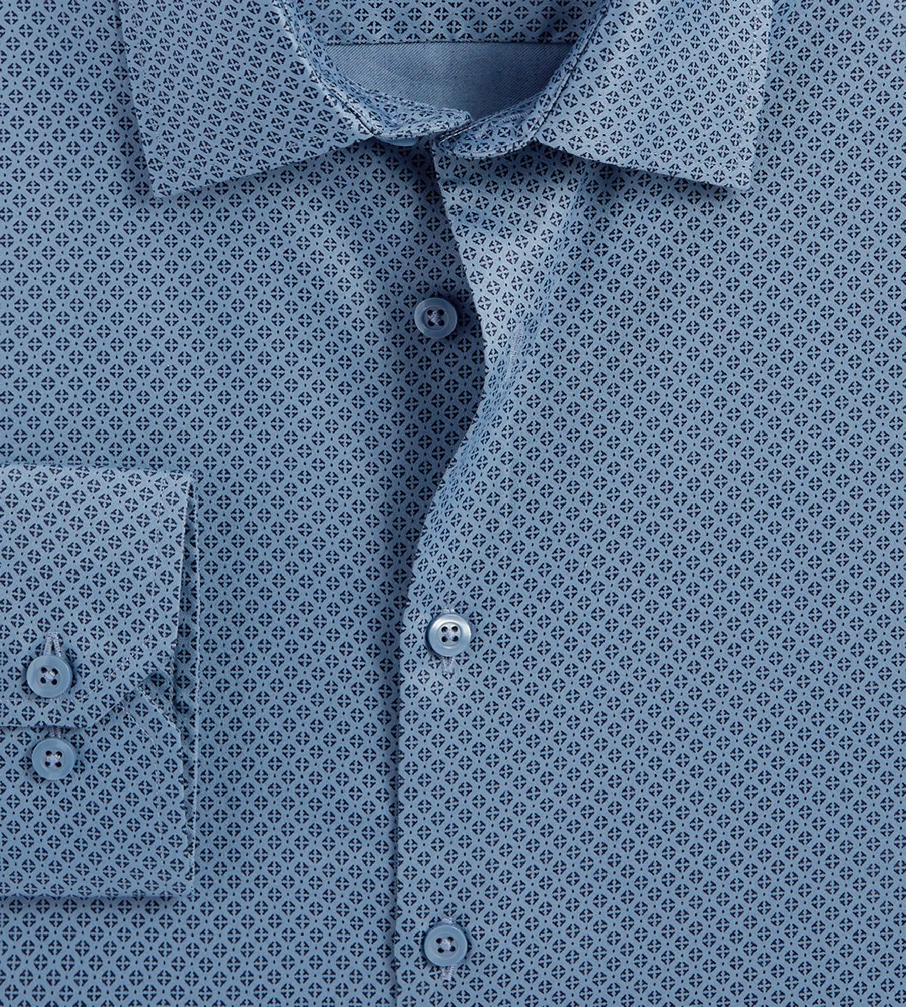 Modern Fit Non-Iron Printed Sateen Dress Shirt sold by Tip Top product image thumbnail 2