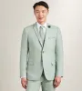 Modern Fit Pale Green Solid Suit sold by Tip Top