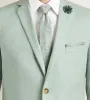Slim Fit Pale Green Solid Suit sold by Tip Top