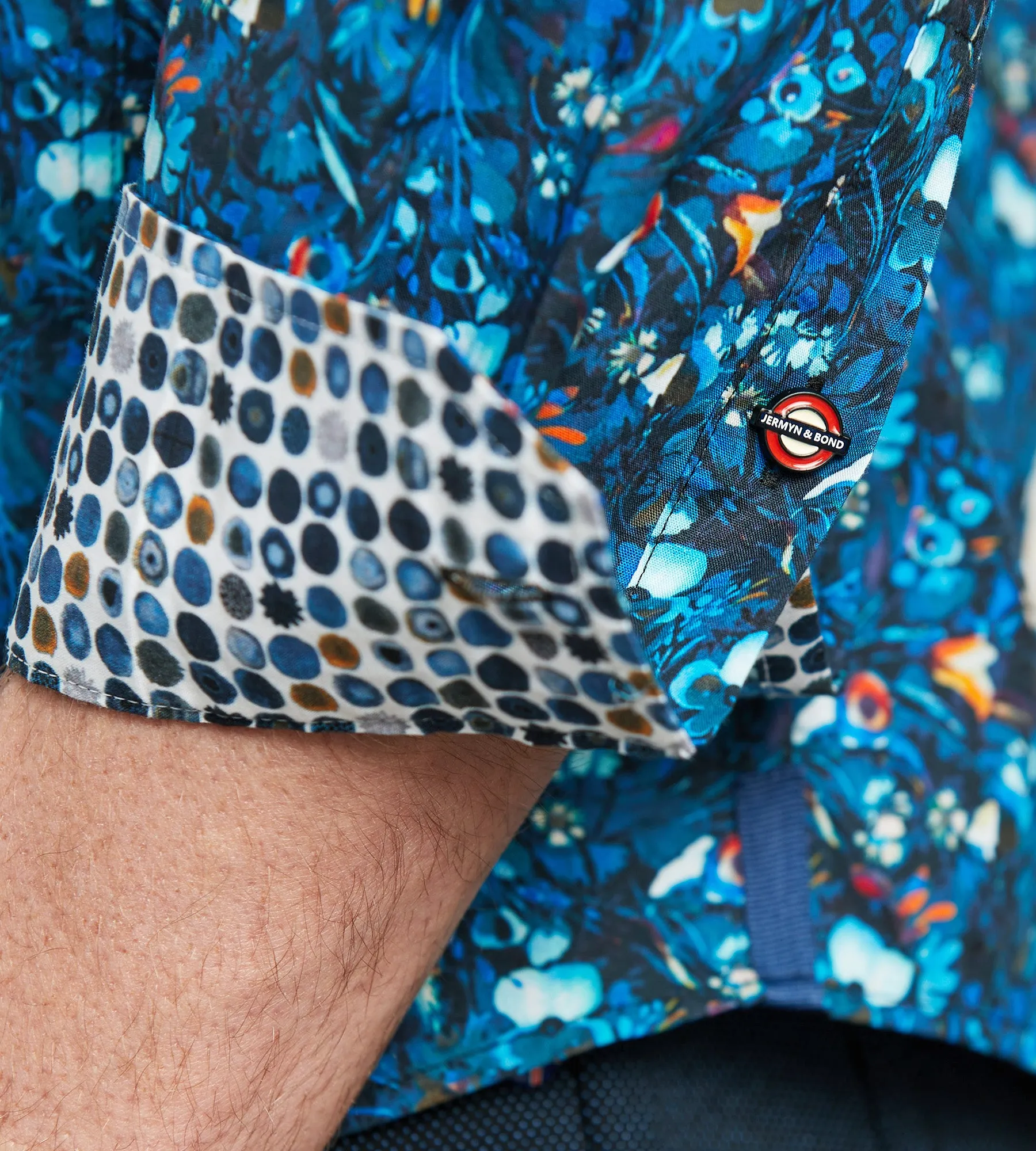 Modern Fit Long Sleeve Water Colour Casual Shirt sold by Tip Top product image thumbnail 4