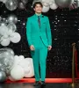 Slim Fit Bright Green Solid Suit Jacket sold by Tip Top