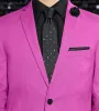 Slim Fit Bright Purple Solid Suit sold by Tip Top