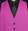 Bright Purple Solid Suit Vest sold by Tip Top