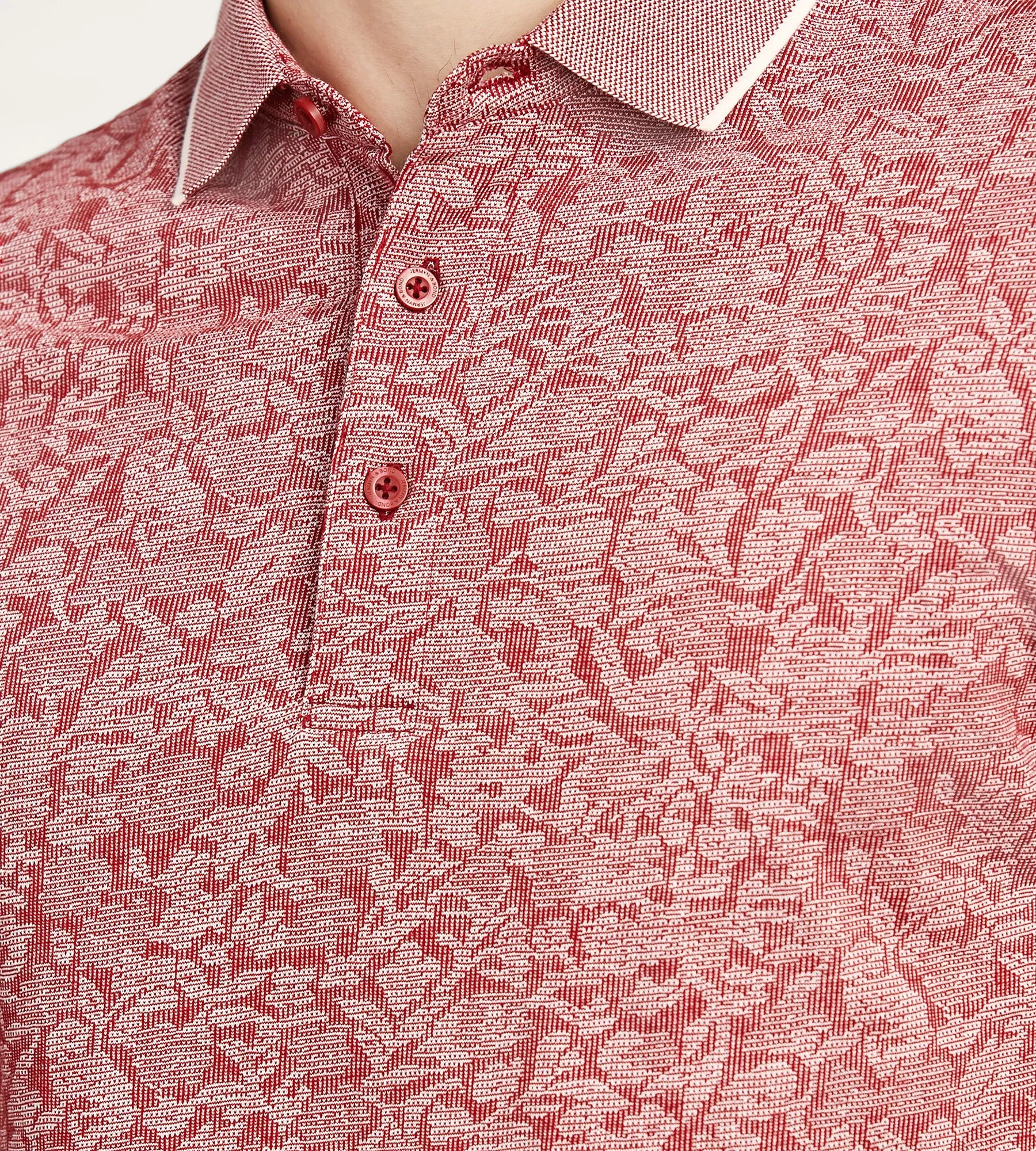 Modern Fit Short Sleeve Jacquard Polo sold by Tip Top product image thumbnail 5