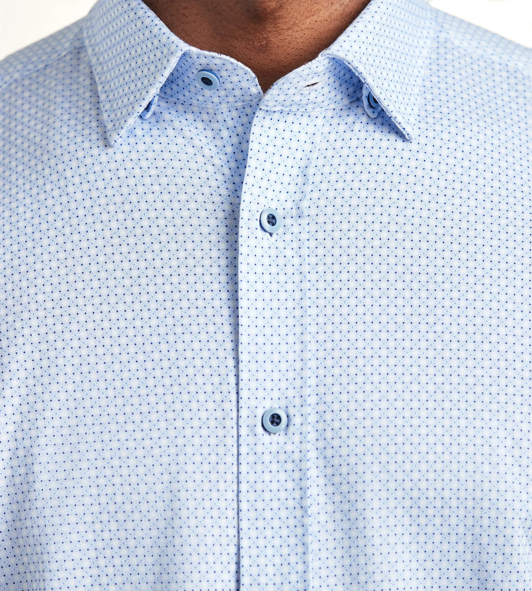 Long Sleeve Geo Pattern 360 Stretch Casual Shirt sold by Tip Top product image thumbnail 3