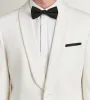 Slim Fit Ivory Solid Tuxedo Jacket sold by Tip Top