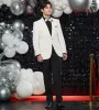 Slim Fit Ivory Solid Tuxedo Jacket sold by Tip Top