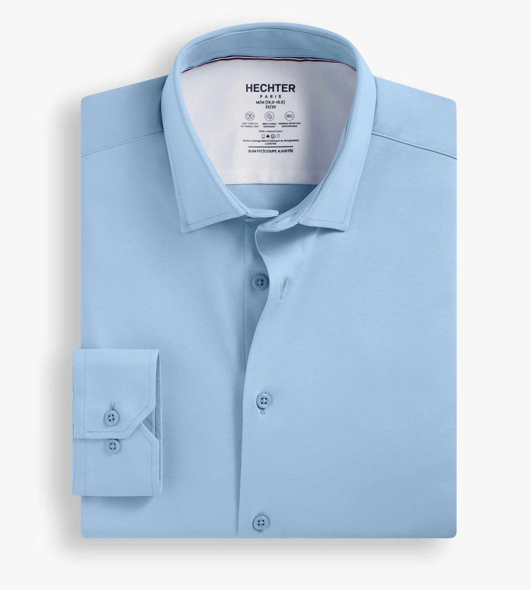 Slim Fit 360° Stretch Soft Touch Jersey Dress Shirt sold by Tip Top