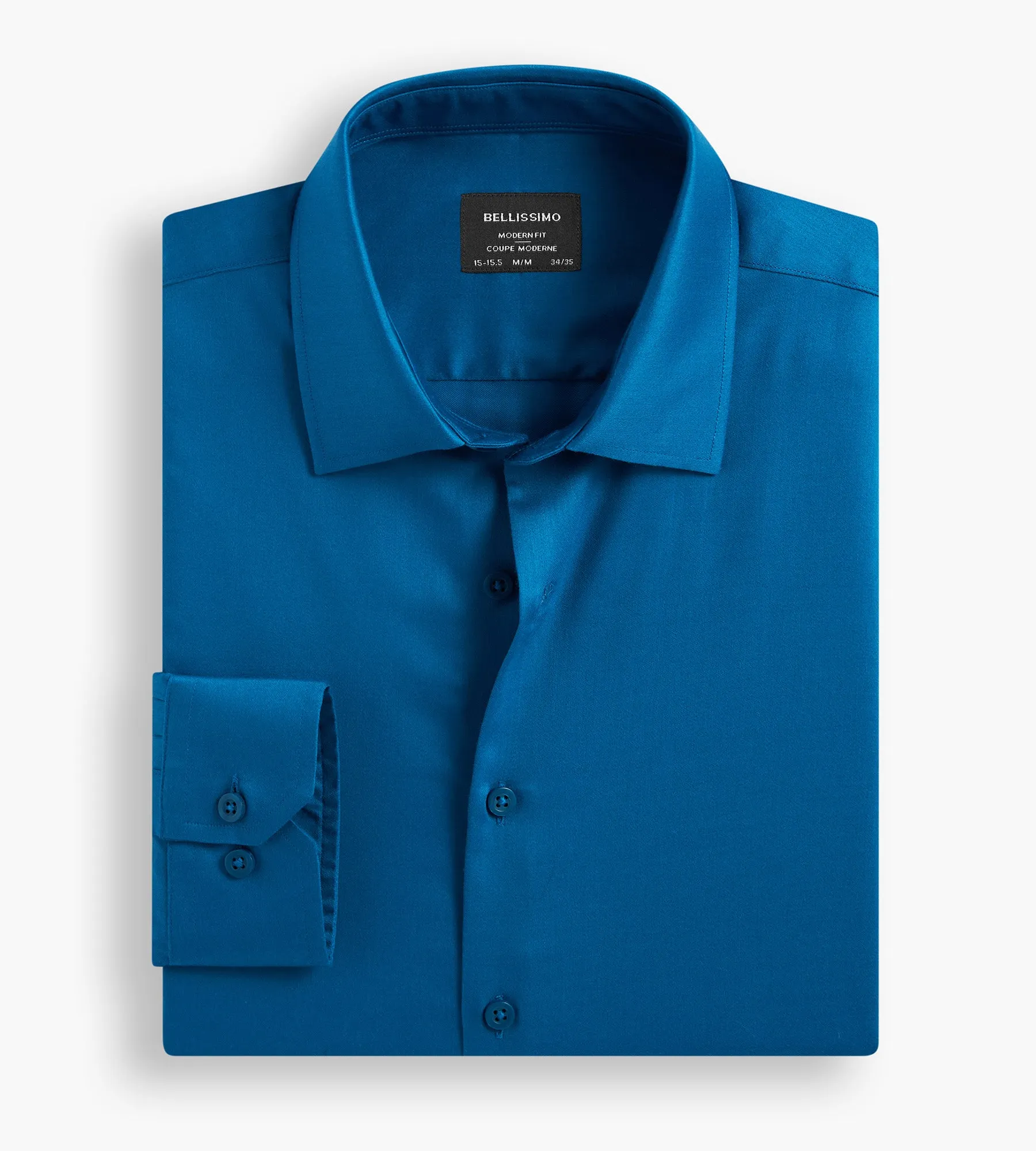 Modern Fit Non-Iron Sateen Dress Shirt sold by Tip Top