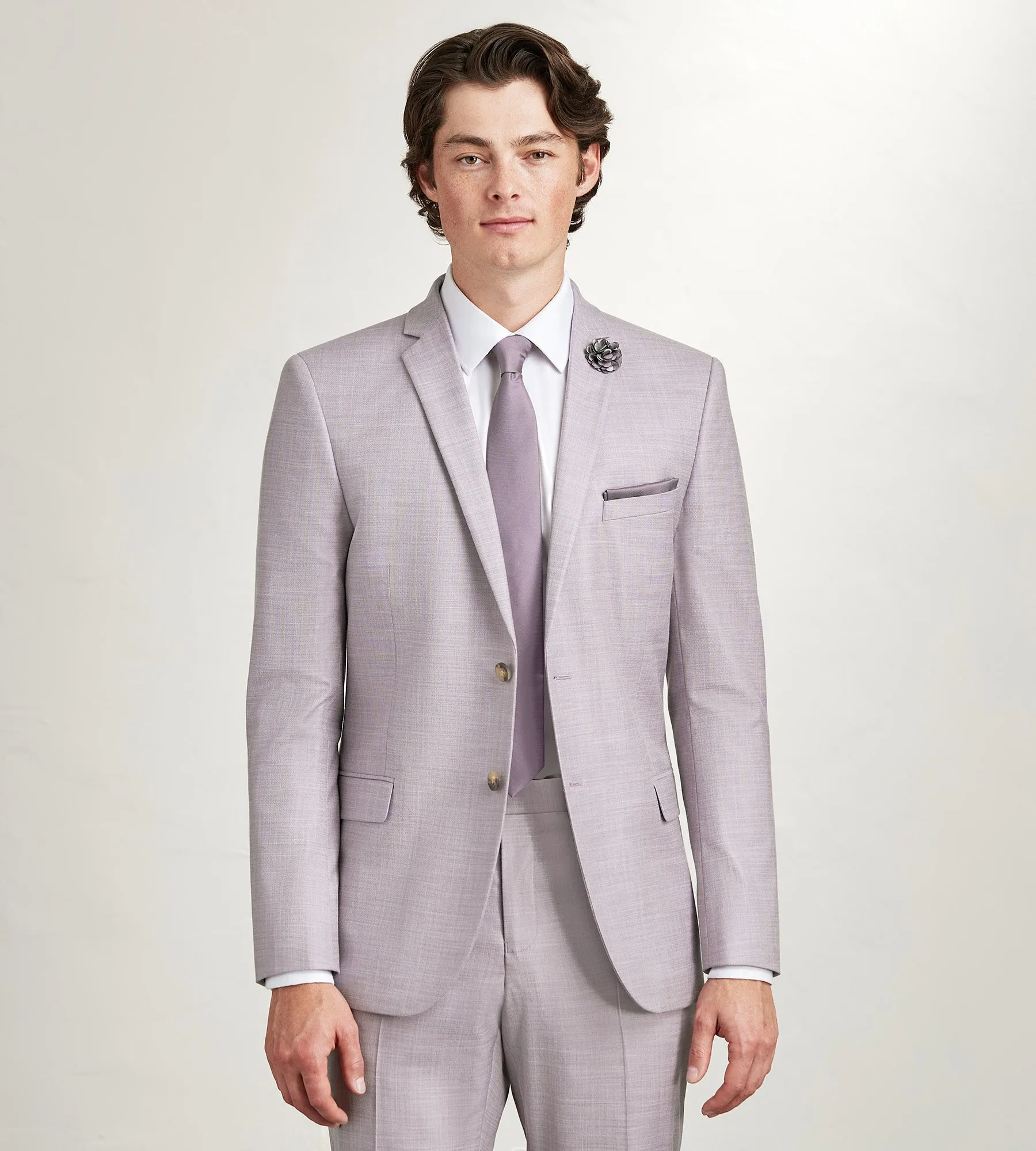 Modern Fit Pale Purple Solid Suit sold by Tip Top