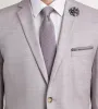 Slim Fit Pale Purple Solid Suit Jacket sold by Tip Top