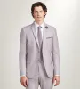 Slim Fit Pale Purple Solid Suit Jacket sold by Tip Top