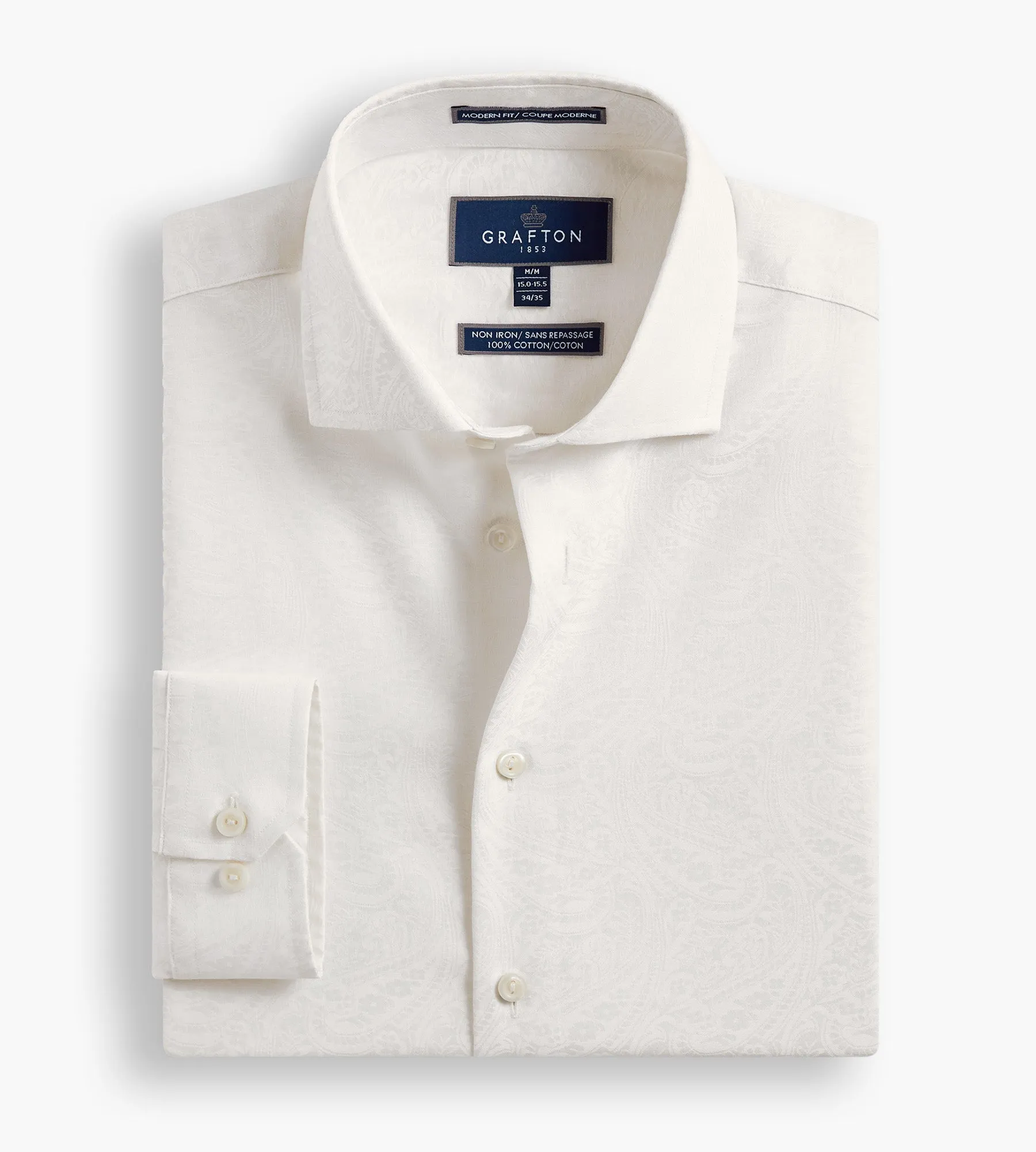 Modern Fit Ultra-Luxe Pasiley Dress Shirt sold by Tip Top