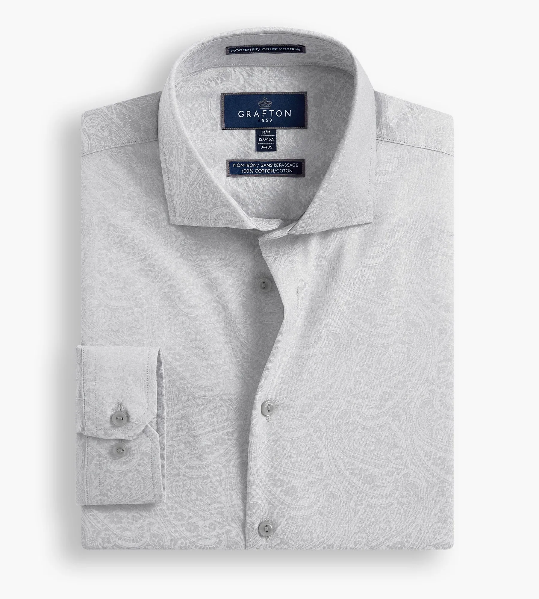 Modern Fit Ultra-Luxe Pasiley Dress Shirt sold by Tip Top