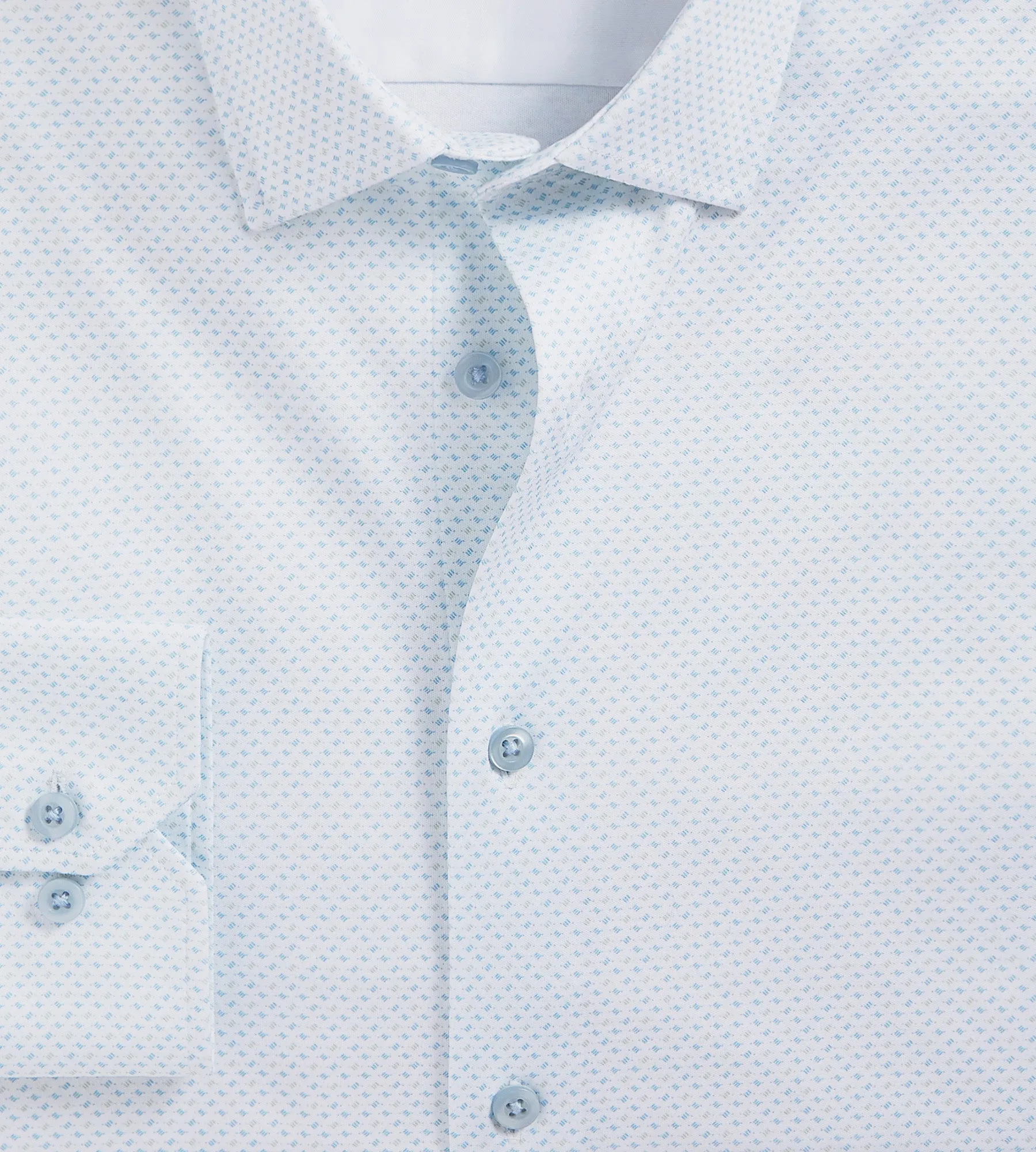 Slim Fit 360° Stretch Soft Touch Geo Print Jersey Dress Shirt sold by Tip Top product image thumbnail 2