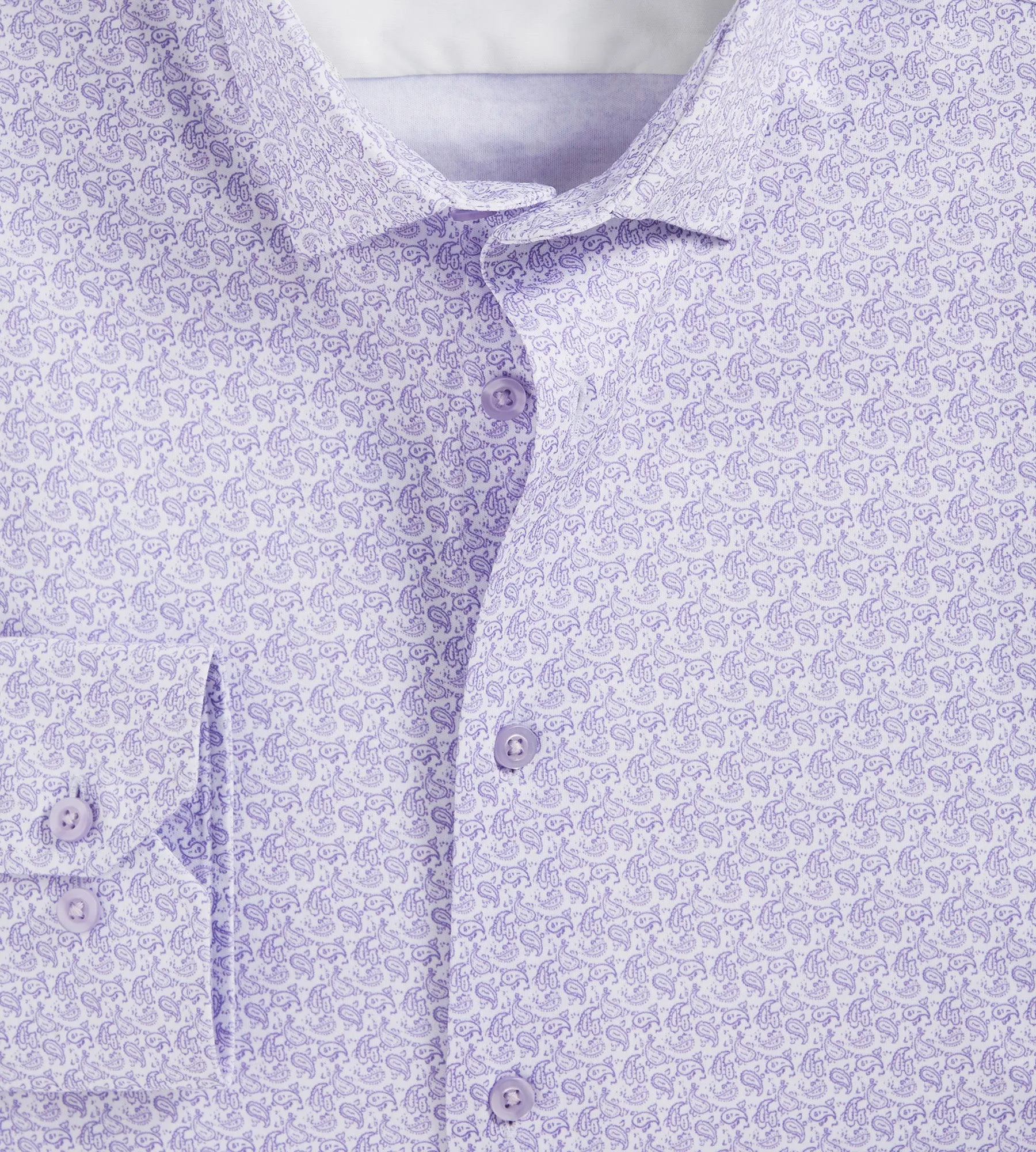 Slim Fit 360° Stretch Soft Touch Paisley Print Jersey Dress Shirt sold by Tip Top product image thumbnail 2