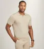 Modern Fit Short Sleeve Johnny-Collar Sweater Knit Polo sold by Tip Top