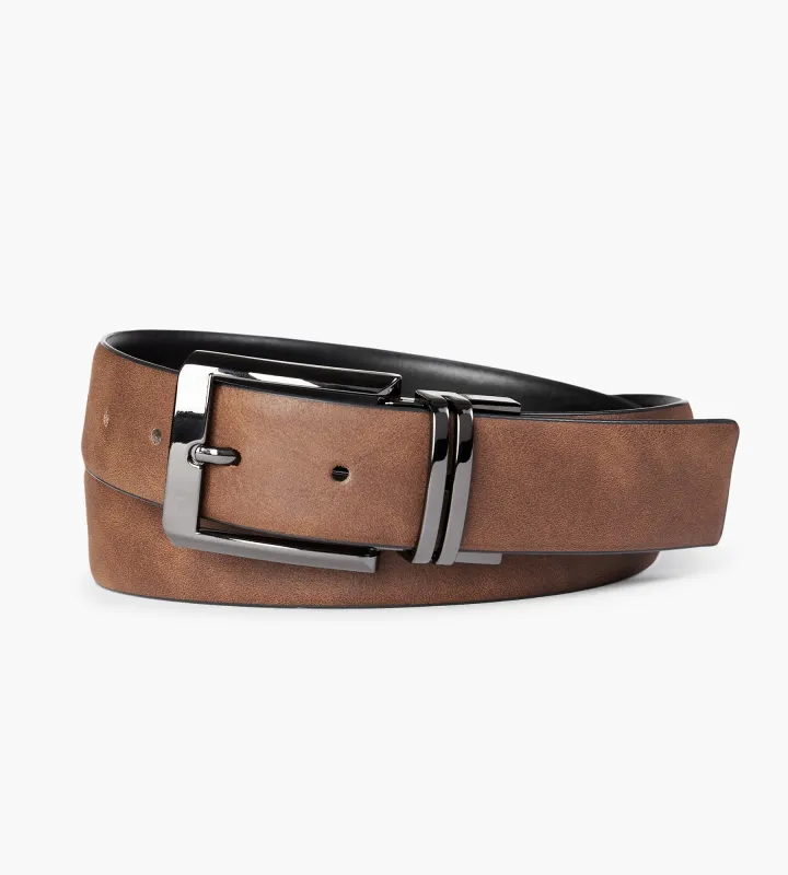 Belt Reversible Double  Gunmetal Buckle sold by Tip Top