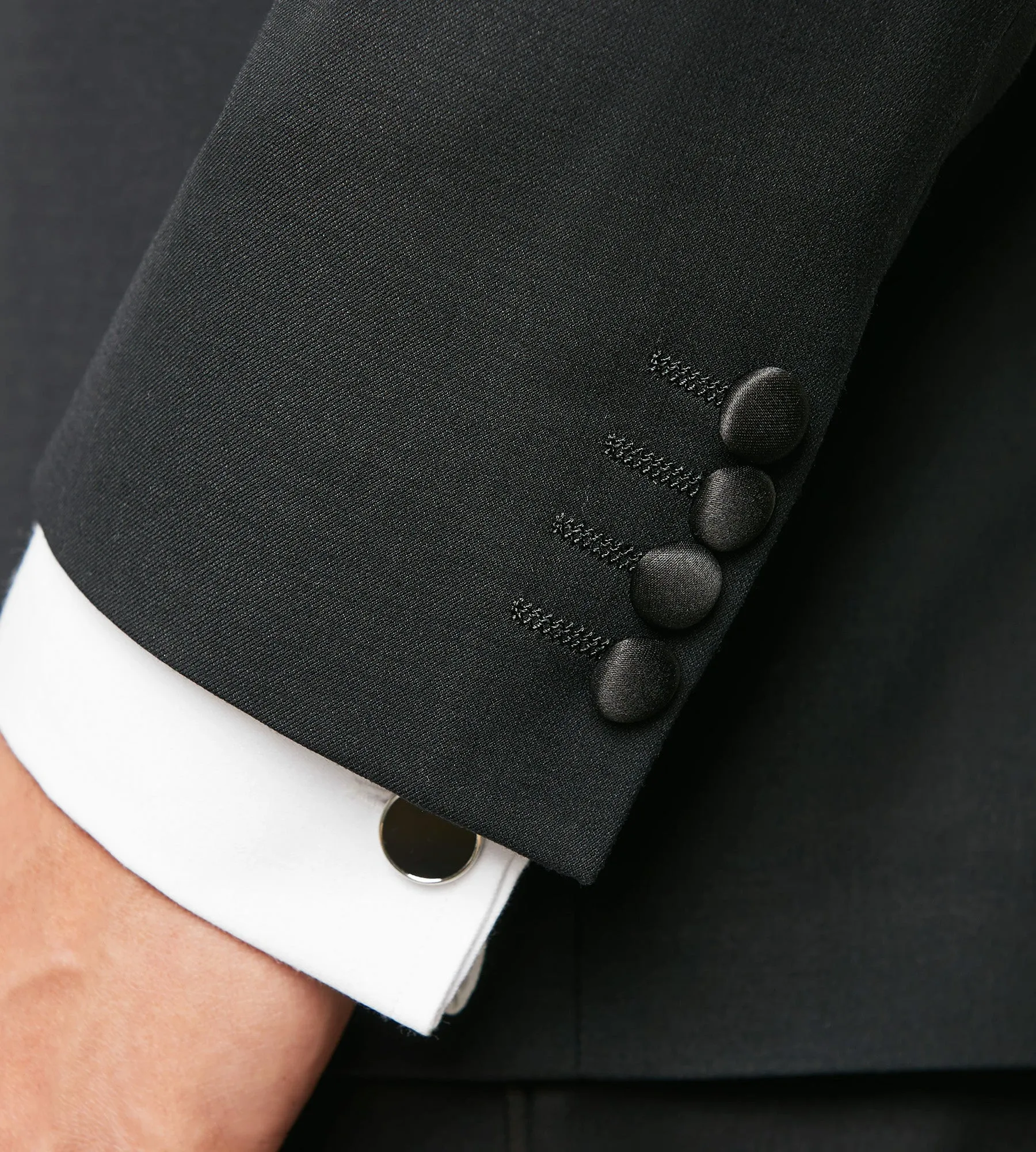 Slim Fit Black Notch Lapel Solid Tuxedo sold by Tip Top product image thumbnail 5