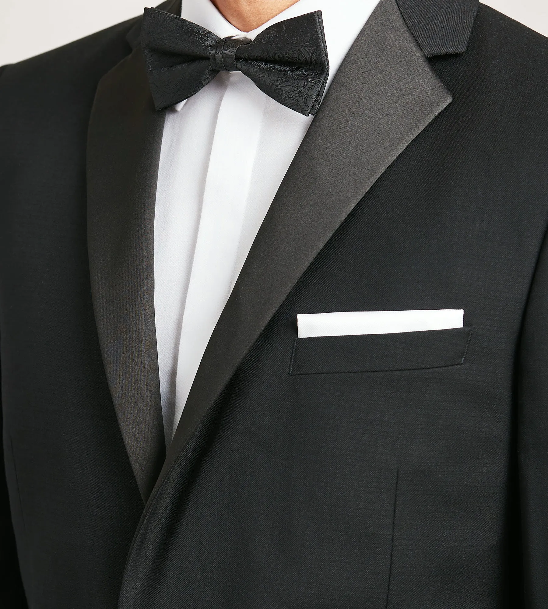 Slim Fit Black Notch Lapel Solid Tuxedo sold by Tip Top product image thumbnail 2