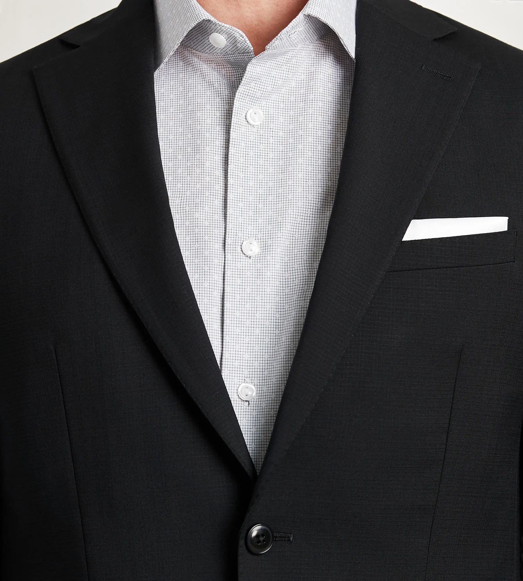 Slim Fit Black Neat Suit Jacket sold by Tip Top product image thumbnail 2
