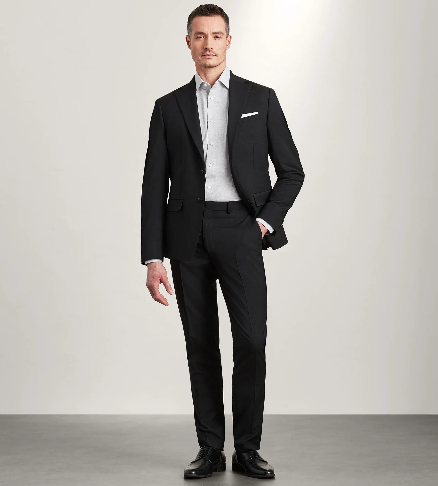 Slim Fit Black Neat Suit Jacket sold by Tip Top product image thumbnail 3