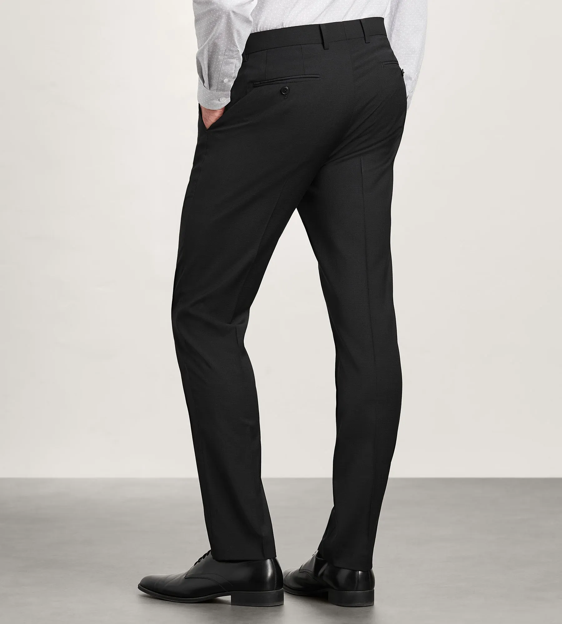 Slim Fit Black Neat Suit Pants sold by Tip Top product image thumbnail 3