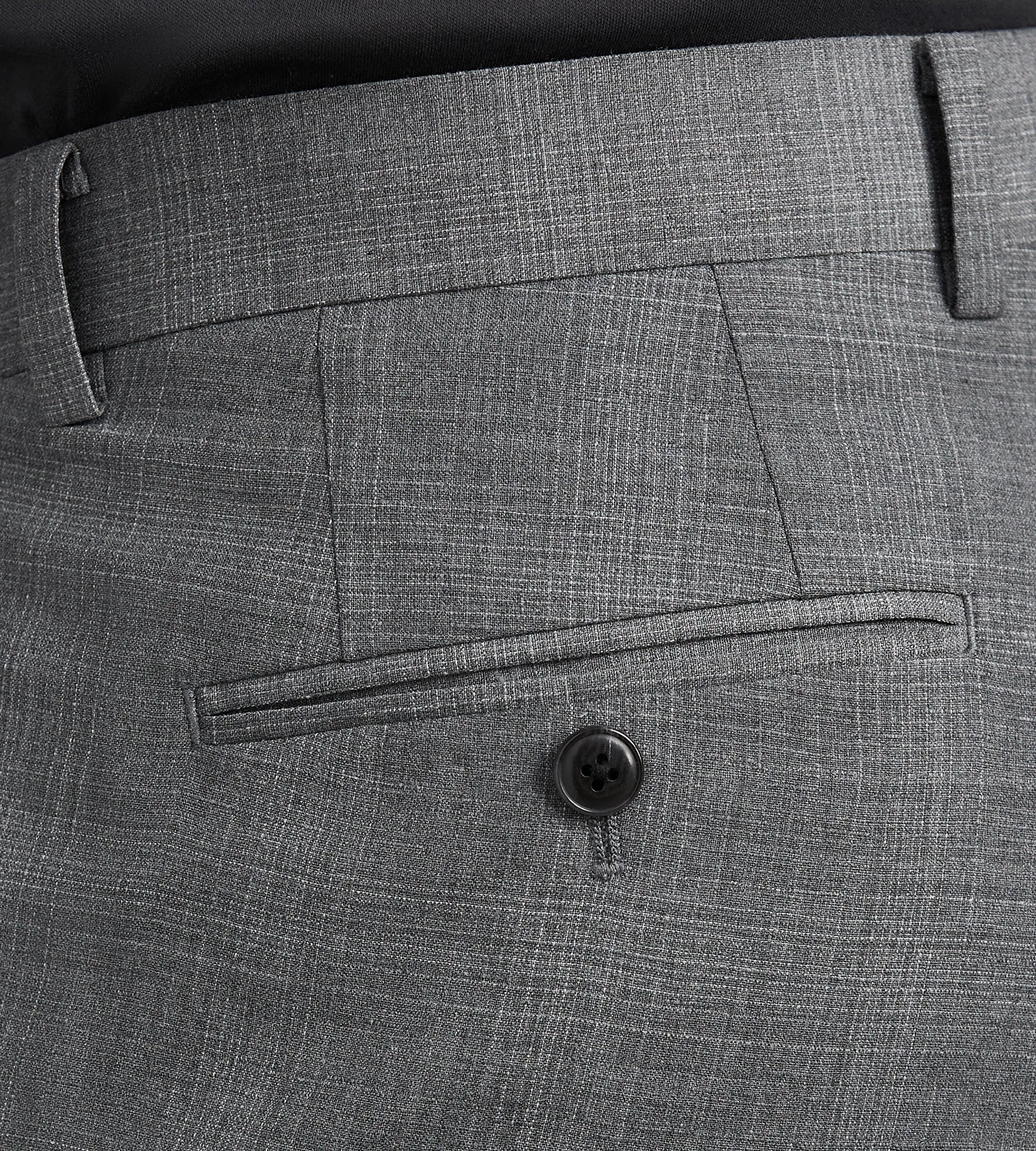 Slim Fit Grey Plaid Suit Pants sold by Tip Top product image thumbnail 4