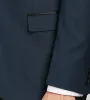Modern Fit Navy Notch Lapel Solid Tuxedo sold by Tip Top