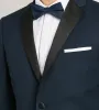 Modern Fit Navy Notch Lapel Solid Tuxedo sold by Tip Top