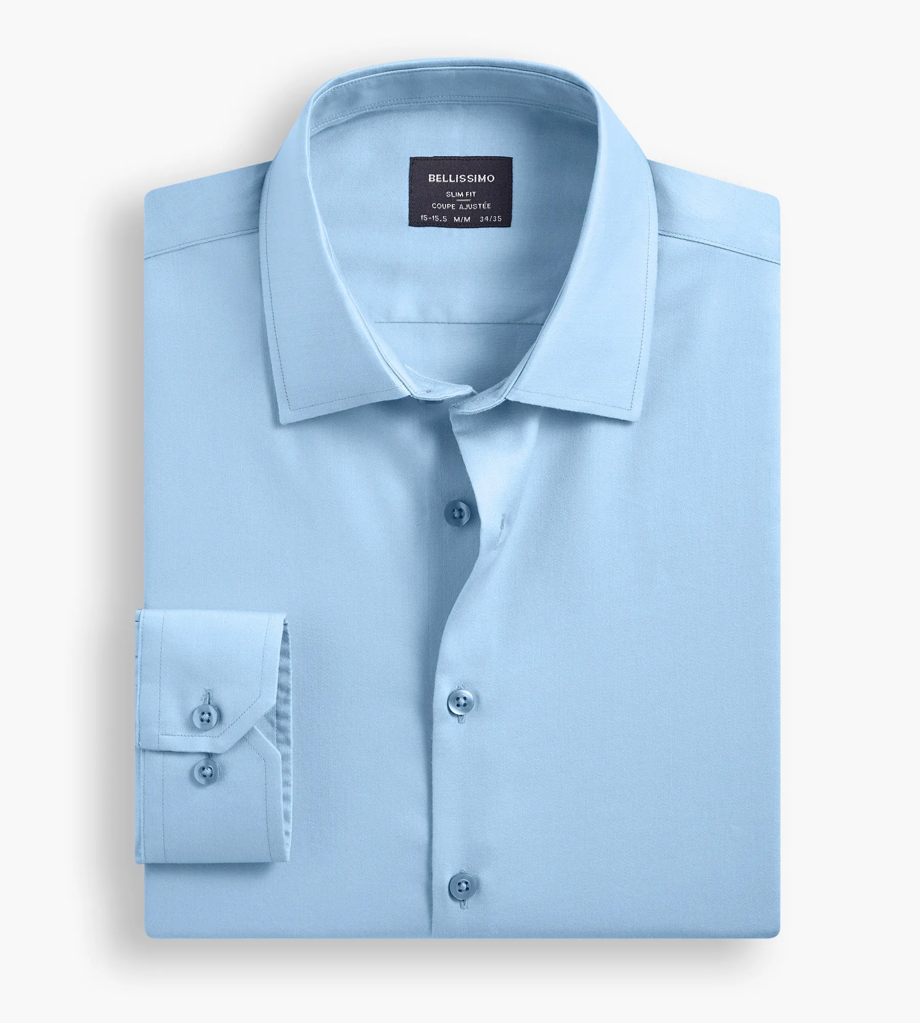Slim Fit Non-Iron Sateen Dress Shirt sold by Tip Top