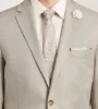 Slim Fit Tan Solid Suit sold by Tip Top