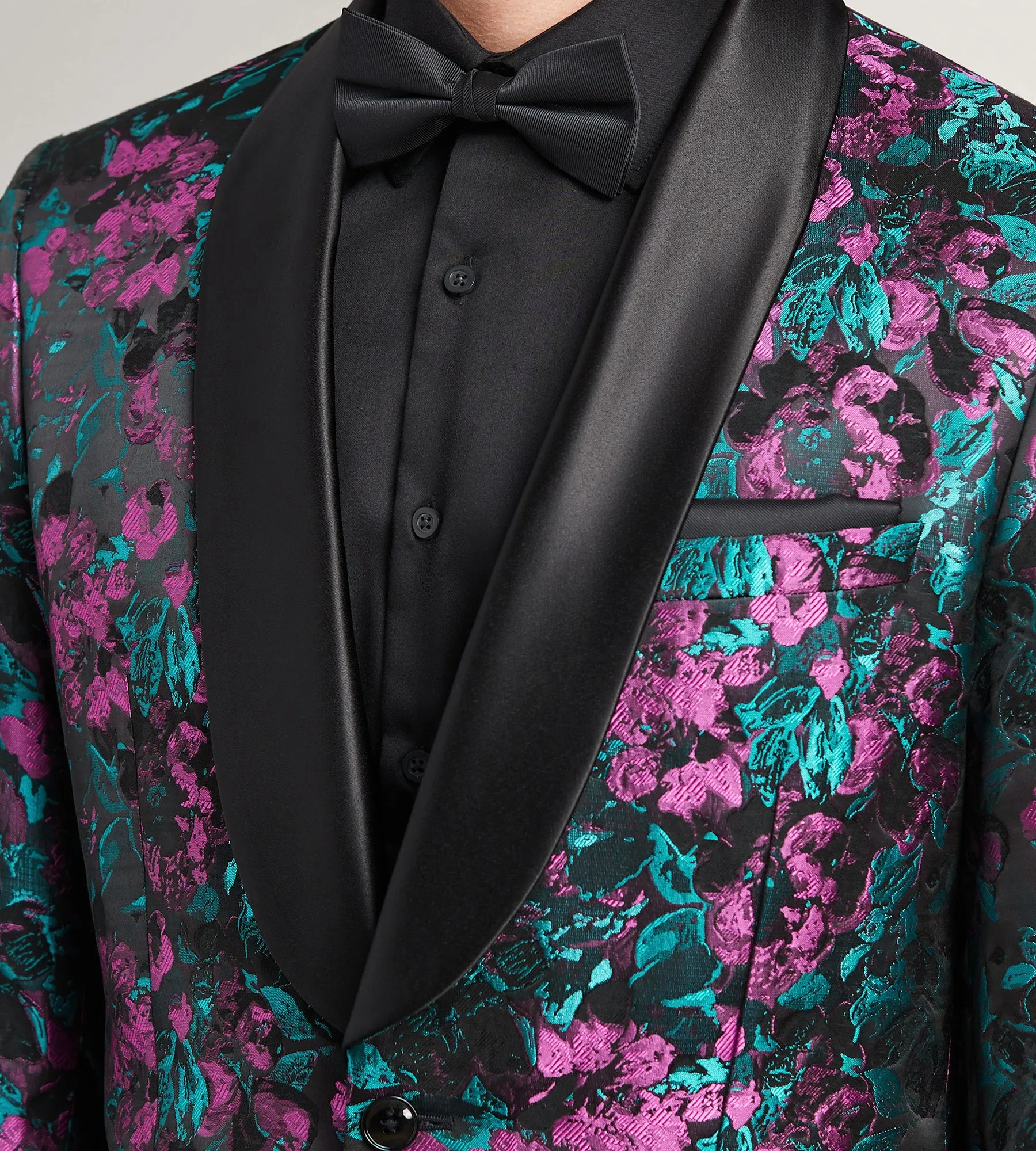 Modern Fit Purple Jacquard Tuxedo sold by Tip Top product image thumbnail 2