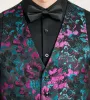 Purple Jacquard Tuxedo Vest sold by Tip Top