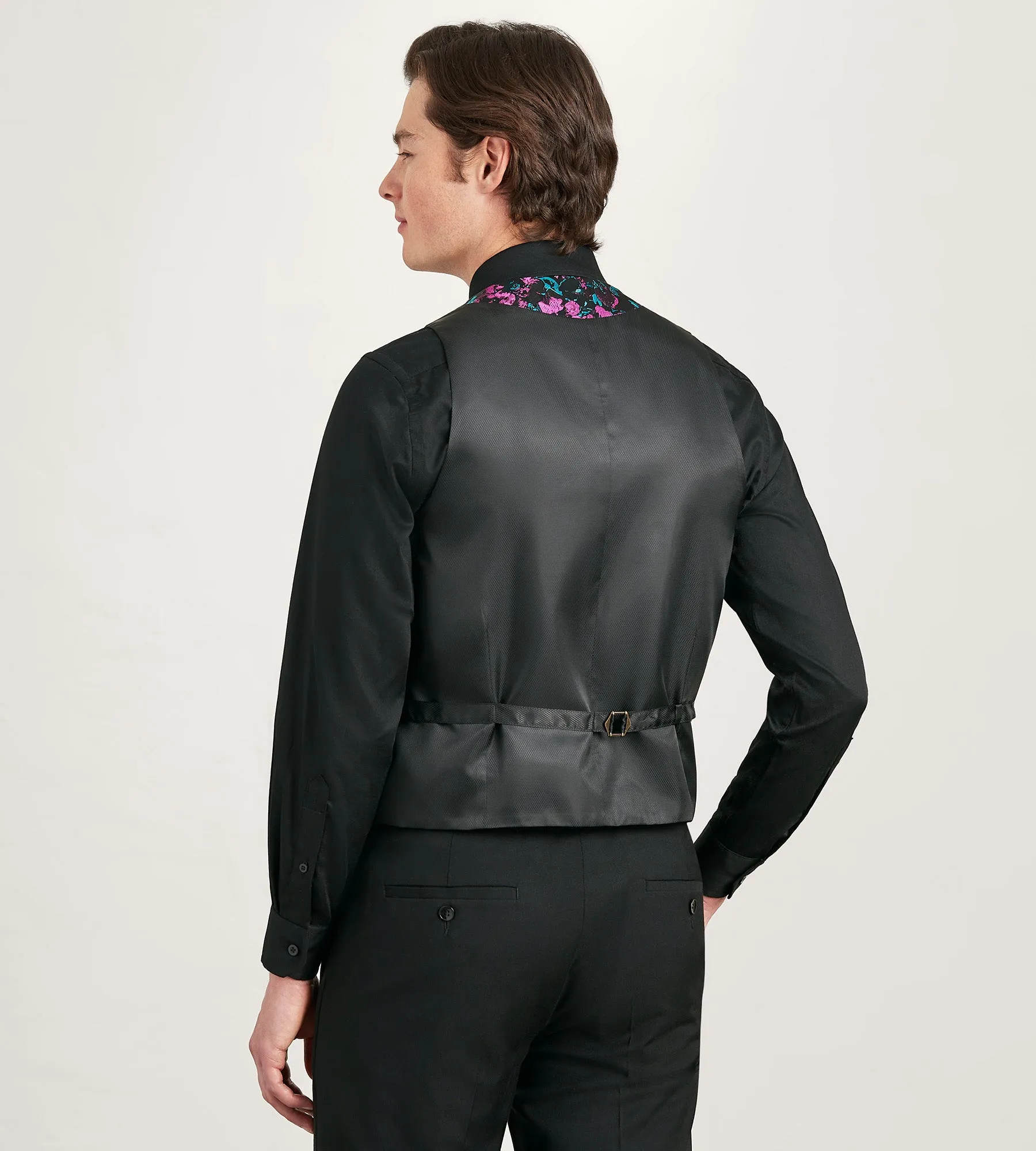 Purple Jacquard Tuxedo Vest sold by Tip Top product image thumbnail 3