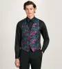 Purple Jacquard Tuxedo Vest sold by Tip Top
