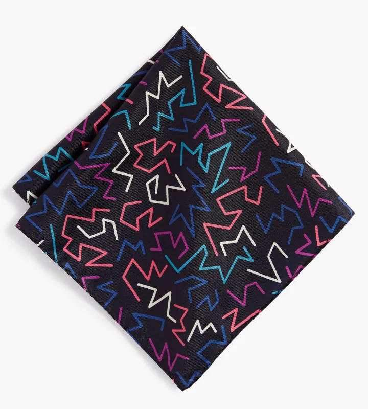 Zig Zag Pocket Square sold by Tip Top
