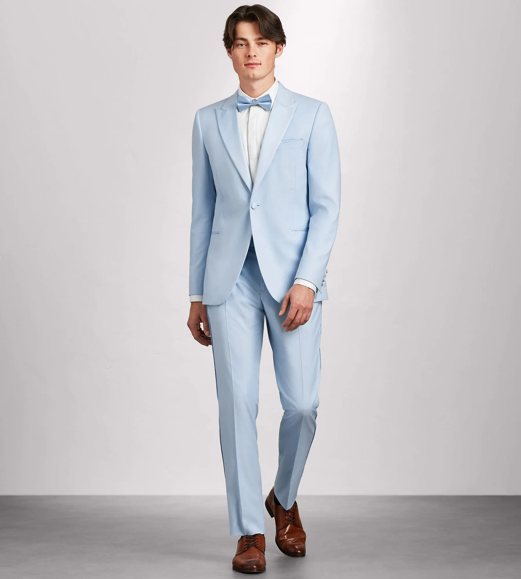 Slim Fit Light Blue Solid Tuxedo sold by Tip Top product image thumbnail 5