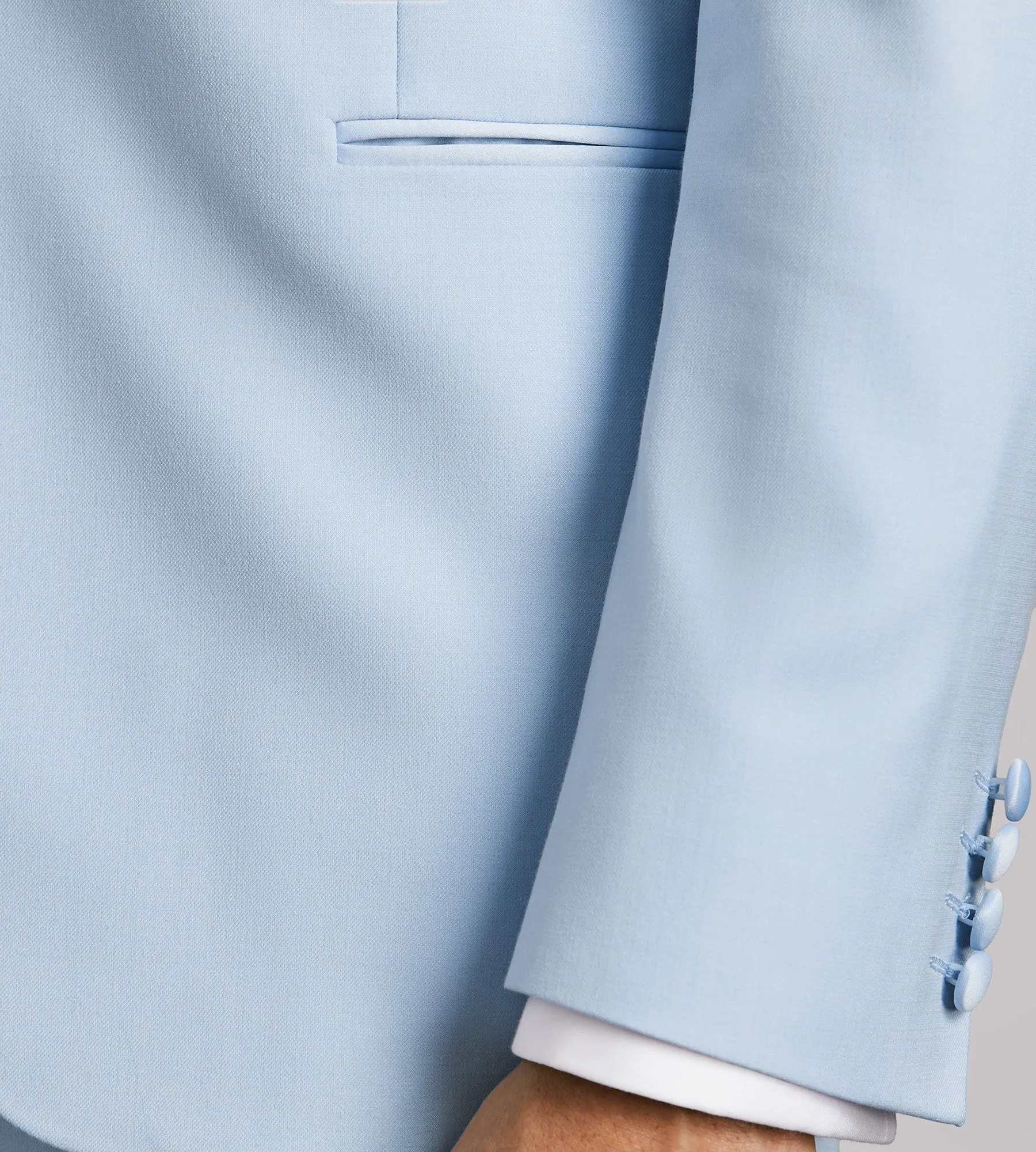 Slim Fit Light Blue Solid Tuxedo sold by Tip Top product image thumbnail 4