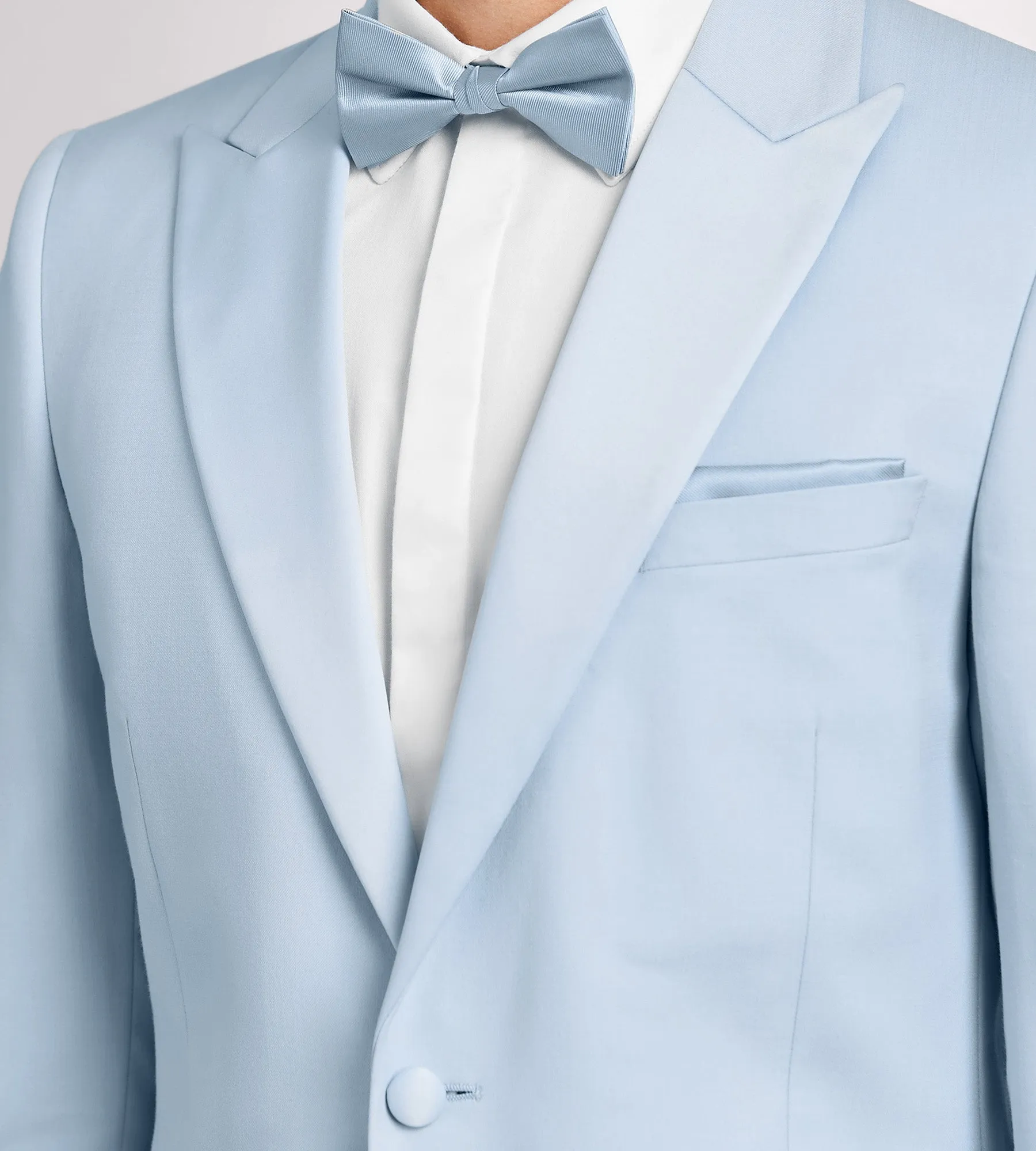 Slim Fit Light Blue Solid Tuxedo sold by Tip Top product image thumbnail 2