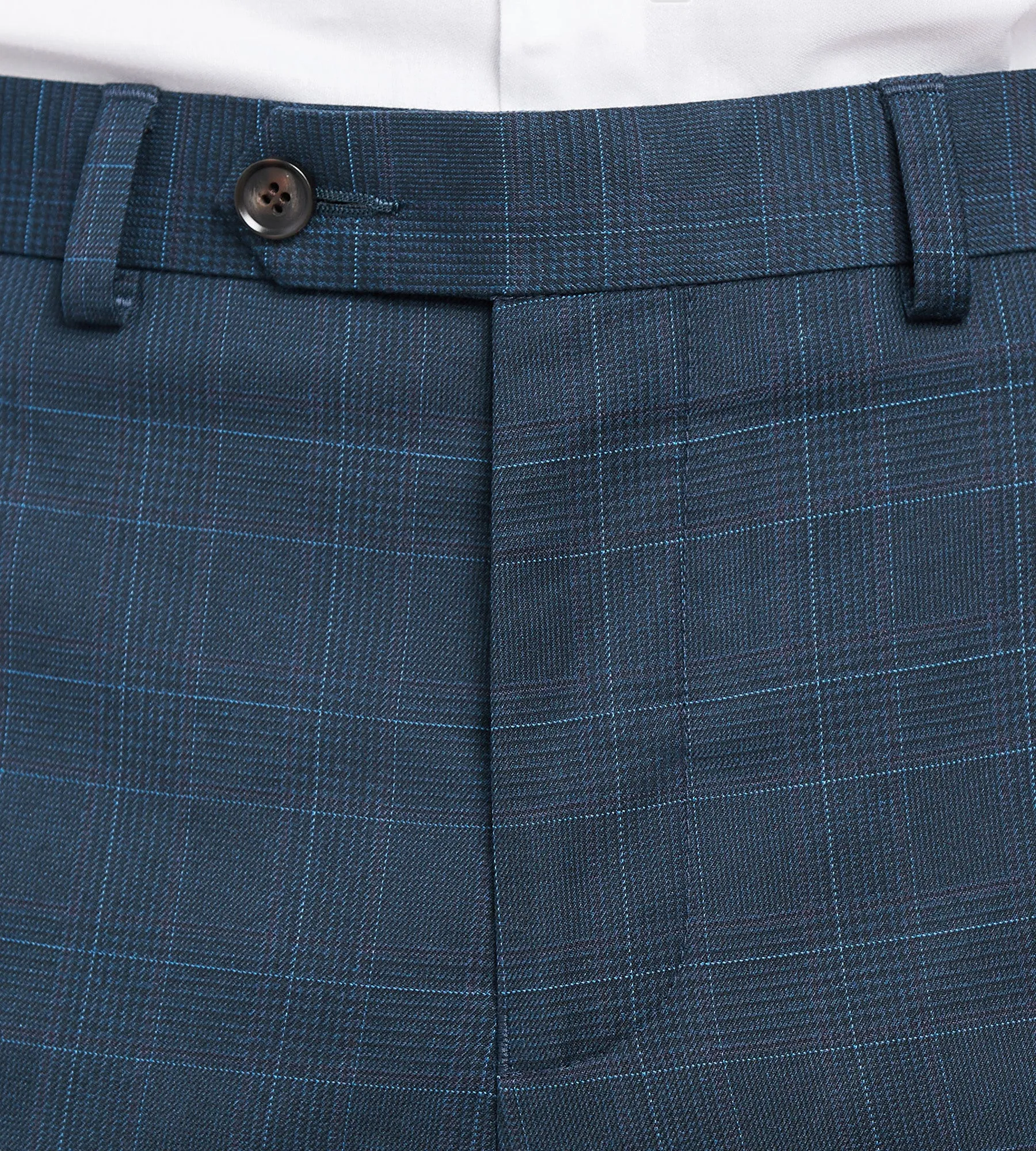 Slim Fit Navy Plaid Suit Pants sold by Tip Top product image thumbnail 2