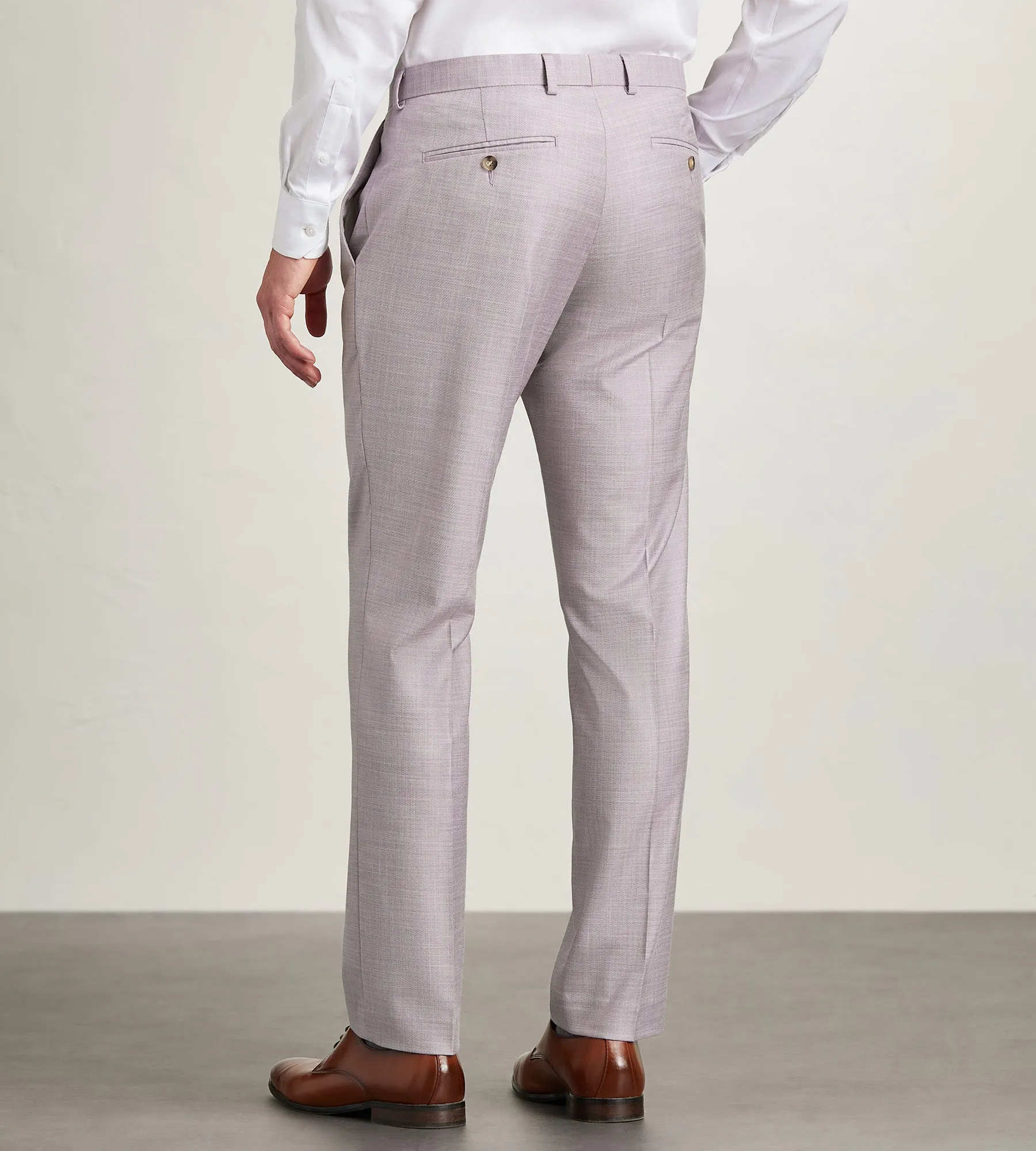 Modern Fit Pale Purple Solid Suit Pants sold by Tip Top product image thumbnail 3