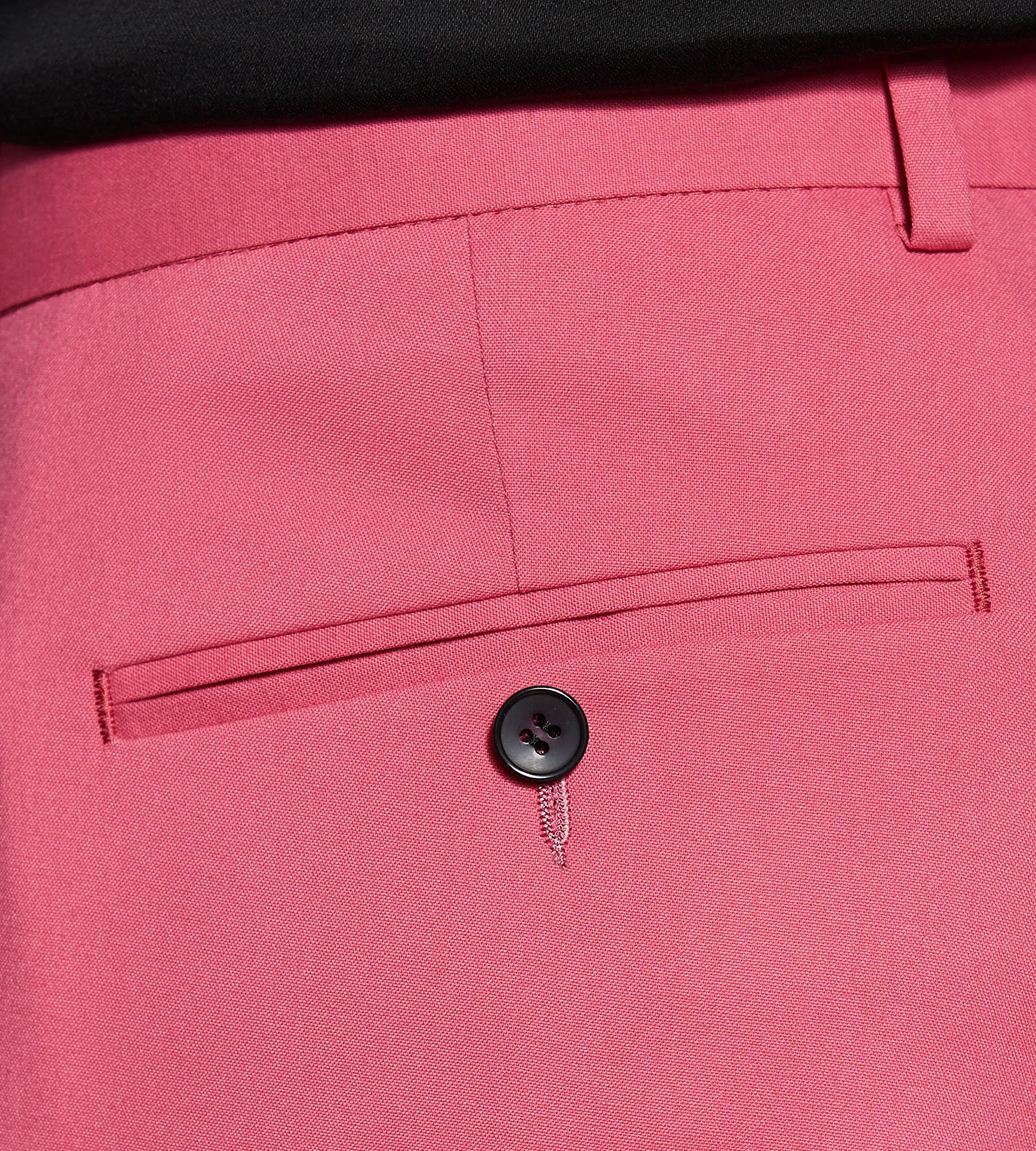 Slim Fit Bright Pink Solid Suit Pants sold by Tip Top product image thumbnail 4