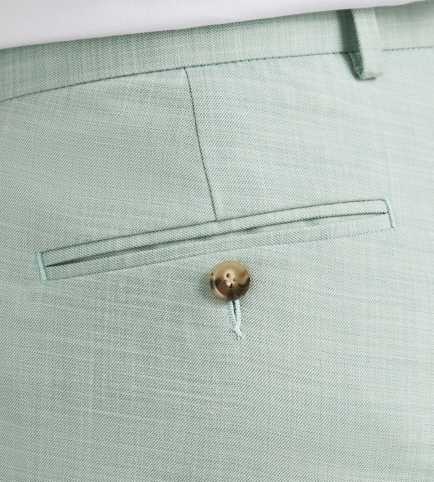 Slim Fit Pale Green Solid Suit Pants sold by Tip Top product image thumbnail 4