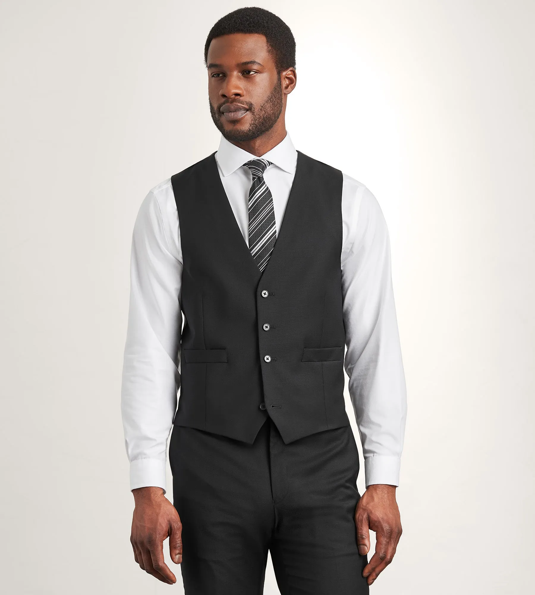 Modern Fit Wool Suit Vest sold by Tip Top